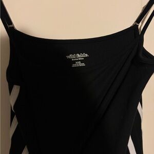 Wild Fable Black Dress with White Stripes